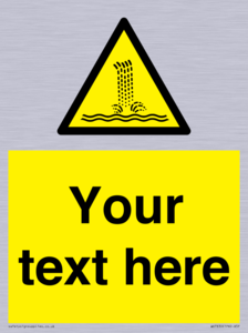 Custom warning artificial waterfall